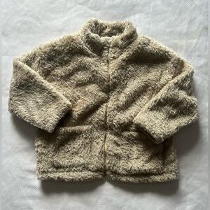 Softest, squishiest, fluffiest, full-zip lined Zara sweater/jacket
